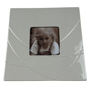 Belleek Photo Frame 3x3 Square Textured Cream Ireland Home Decor Neutral Eclipse